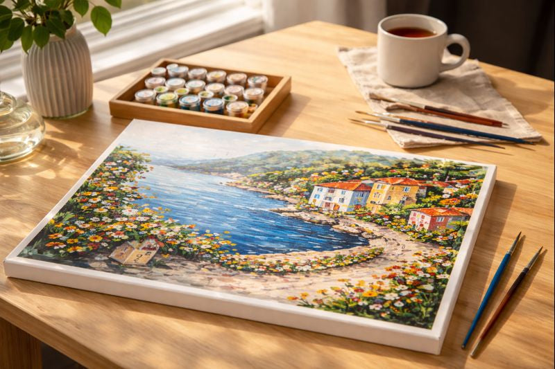 A Simple Way to Unplug: Painting as Screen-Free Downtime